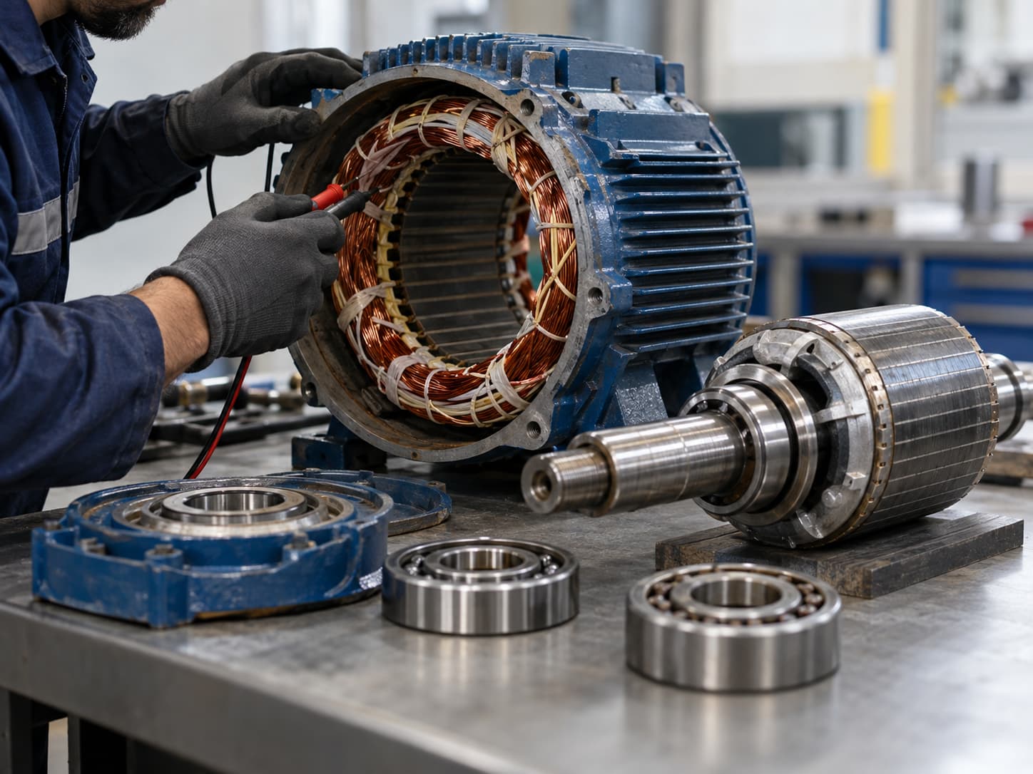 Manutenção de motores elétricos industriais na AJM