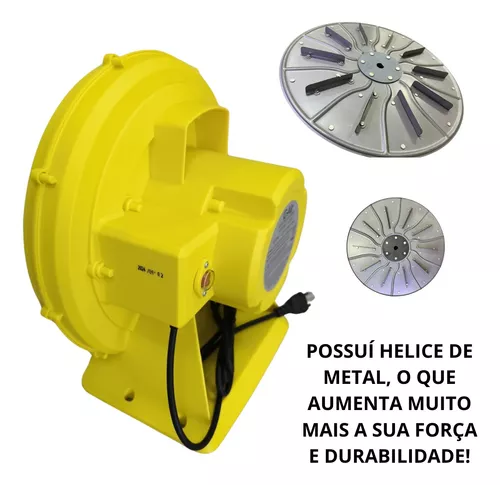 Motor soprador de ar 750w para brinquedos infláveis bivolt